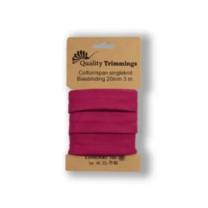 Schrägband Jersey Ben uni bordeaux (018) Karte 3m Preisreduziert